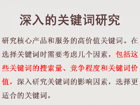 網站推廣要深入研究關鍵詞